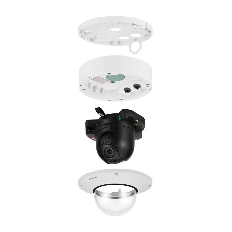 Samsung Hanwha XND-9083RV 8MP 4K Night Vision Indoor Vandal Proof IP Security Camera, 4.4~9.3mm Motorized Lens