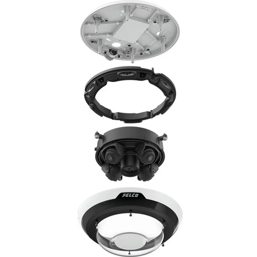 Pelco SMLE1-20V5-4H 4x5MP 360º Outdoor Multi-Directional Dome IP Security Camera with 3.3-5.7mm Lens